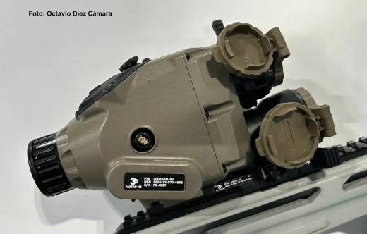 El visor turco Partan NZ combina dos canales captadores para fusionar una imagen precisa en acciones de fuego. (Octavio D�ez C�mara)