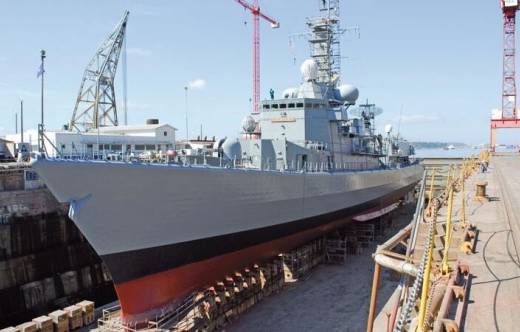 Fragata Multiprop�sito tipo M de la Armada de Chile en ASMAR, Talcahuano