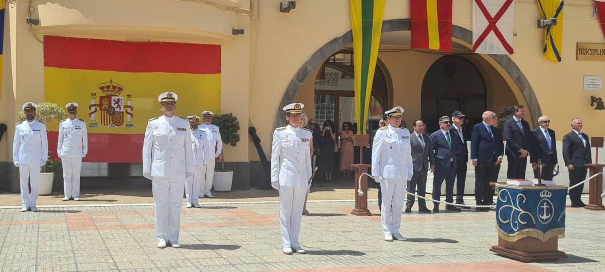 Acto de cambio de mando en la Jefatura del Arsenal de Las Palmas (Foto Armada)