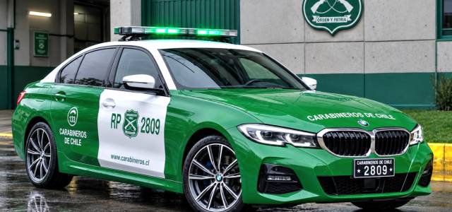 Patrulla modelo BMW 320i de Carabineros de Chile (Foto: Comercial Raptor SpA)