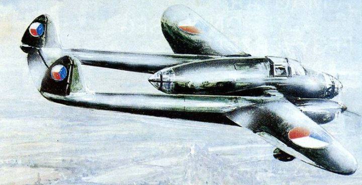 De 1938 data el prototipo del avión de reconocimiento táctico Praga E-51.