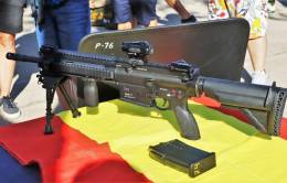 El nuevo HK417 de la UIP. (foto Julio Maíz)